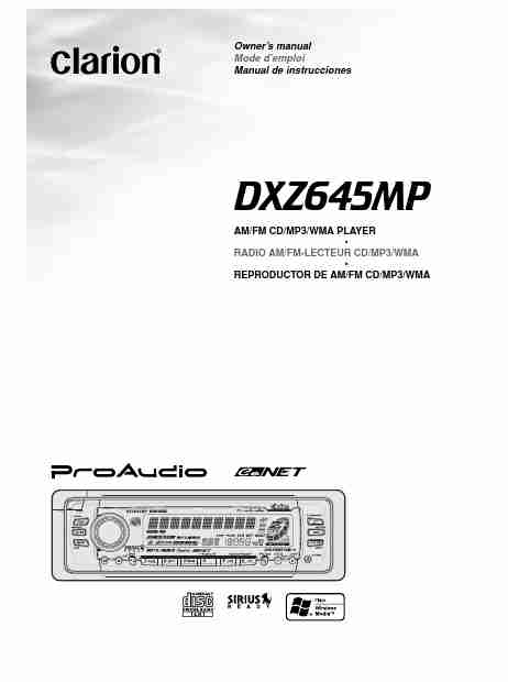 Clarion Stereo System DXZ645MP-page_pdf